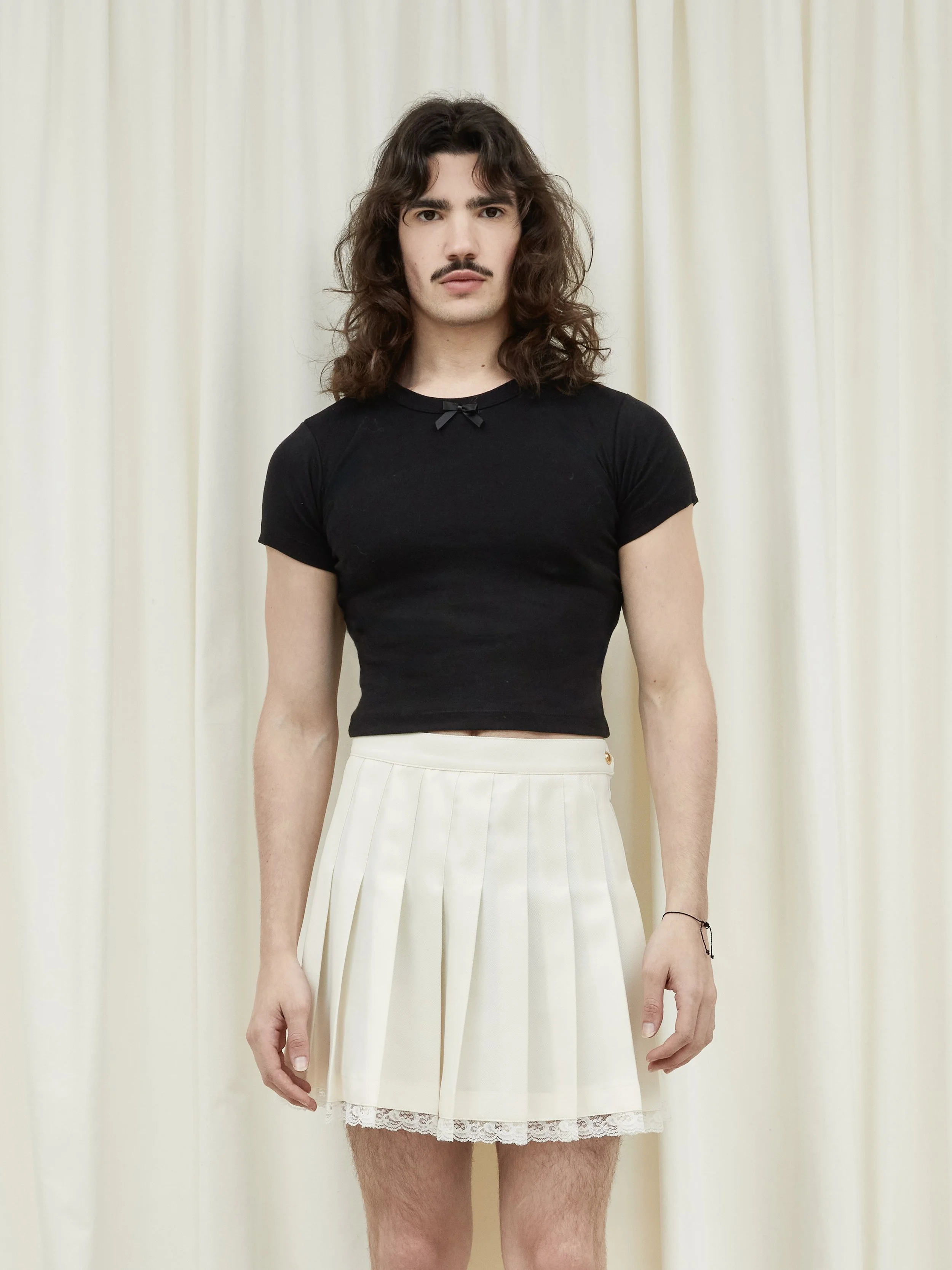 Ace Lace Trim Tennis Skirt - Ivory — Tanner Fletcher